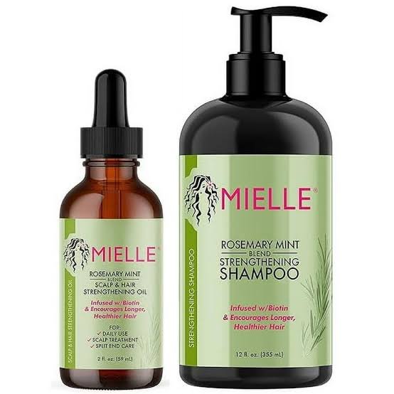 Mielle Organics Rosemary Mint Strengthening Hair Oil and Shampoo image 0