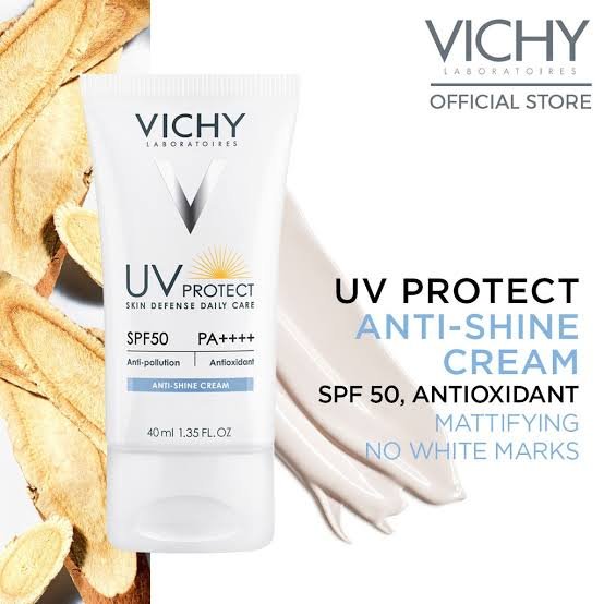 Vichy UV Protect SPF 50 Anti Shine Cream (Sunscreen) image 2