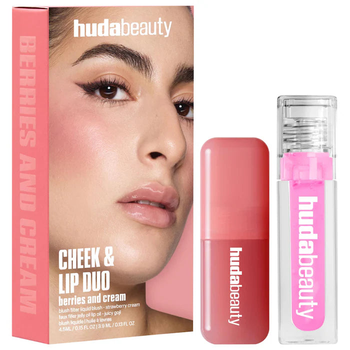 Huda Beauty Cheek & Lip Duo set