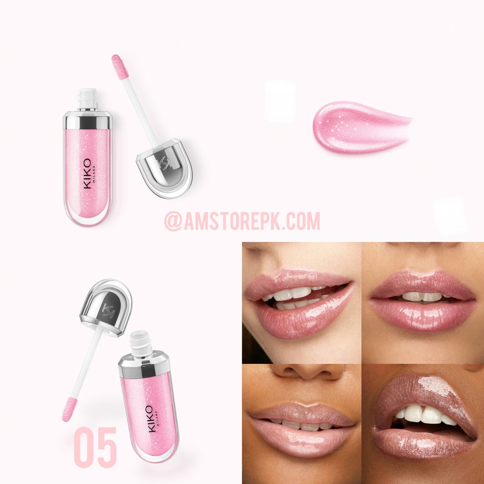 Kiko MIlano 3d Hydra Lipgloss - 05 Pearly Pink image