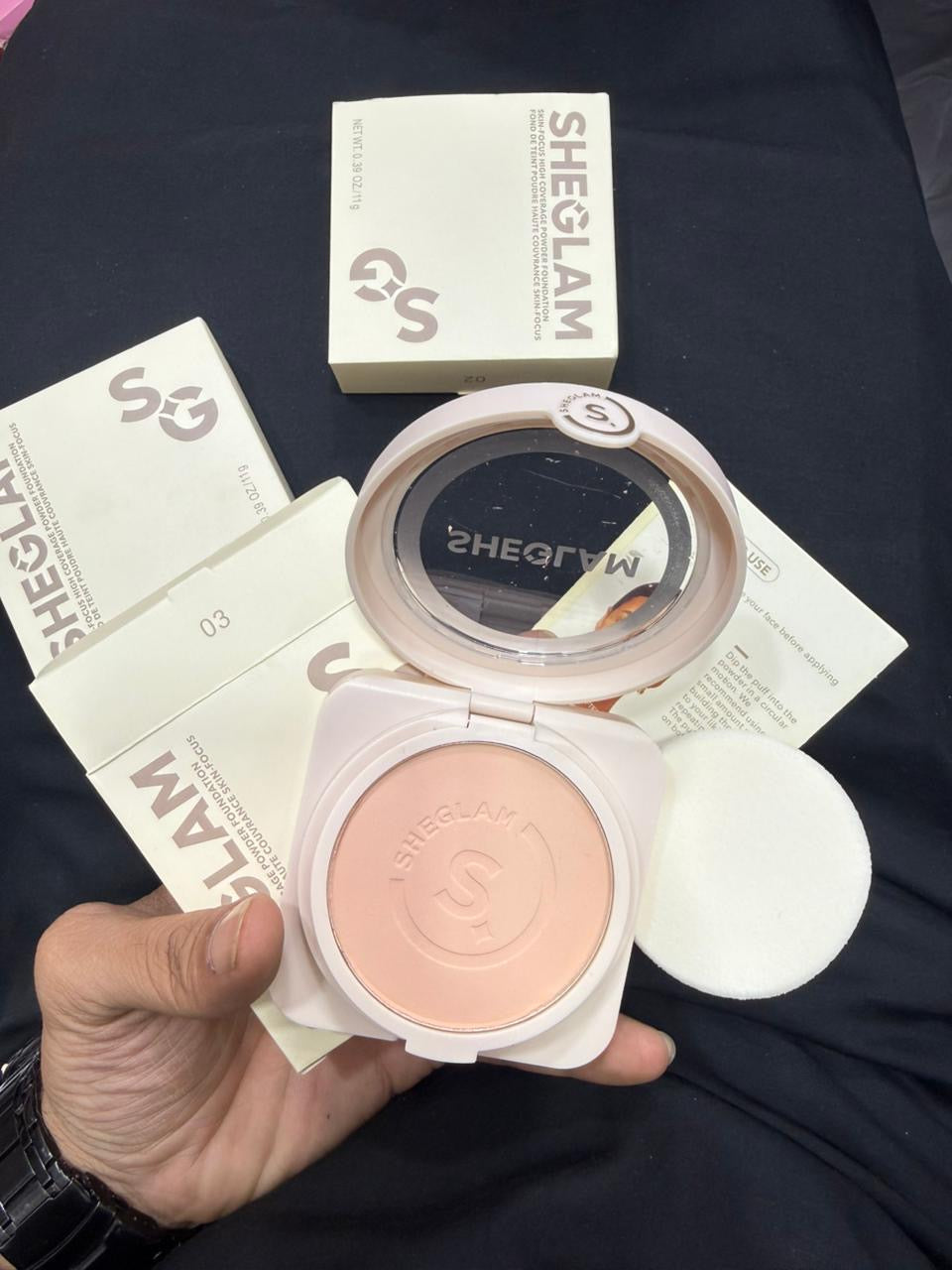 SHEGLAM SKIN-FOCUS HIGH COVERAGE POWDER