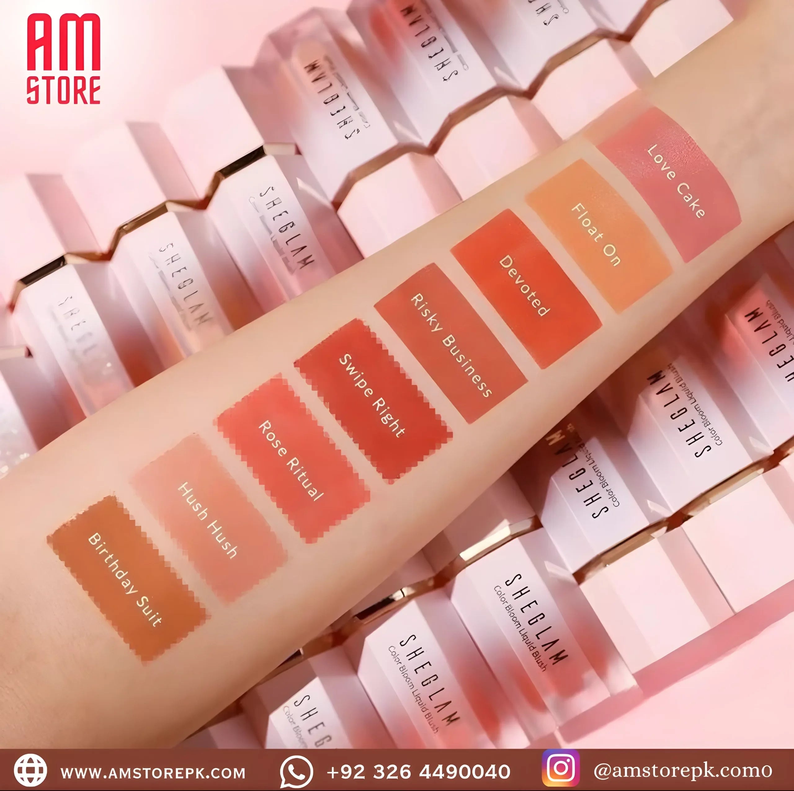 SHEGLAM COLOR BLOOM LIQUID BLUSH MATTE ( RISKY BUSINESS ) image 1