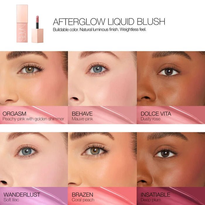 NARS Afterglow Liquid Blush- Brazen image 3