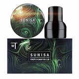 SUNISA Foundation Base Water proof Mushroom Head Air Cushion, BB CC Cream Moisturizing, Liquid Foundation with Sponge, 1 PC - CA image 1