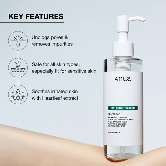Anua - Heartleaf Pore Control Cleansing Oil Mild 200 ml image 1