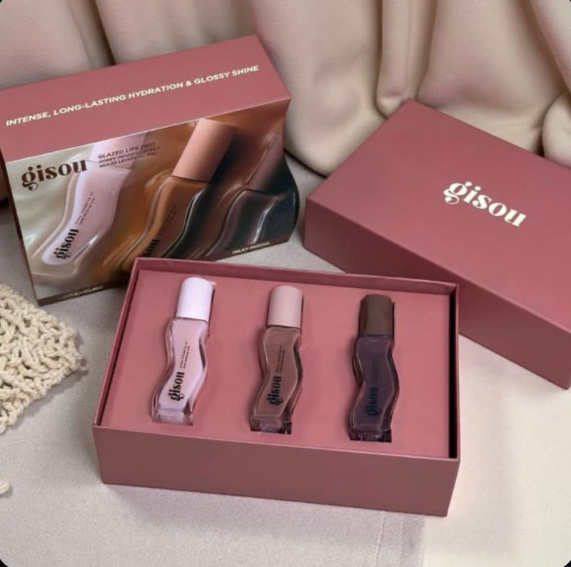 Gisou Glazed Lip Oil Trio