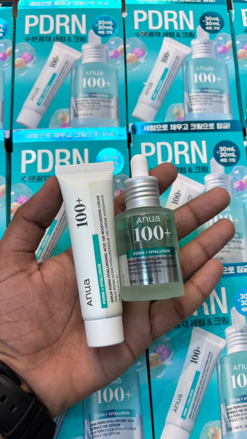 Anua PDRN Hyaluronic Acid Capsule 100 set Serum 30ml+Cream 30ml