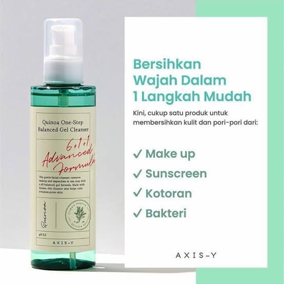 AXIS-Y Quinoa One Step Balanced Gel Cleanser 180 ml - Korea image 1