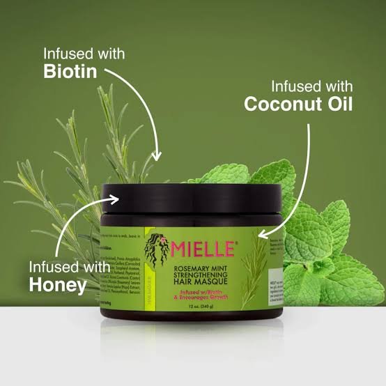 Mielle Rosemary Mint Strengthening Hair Masque (340gm) image 1