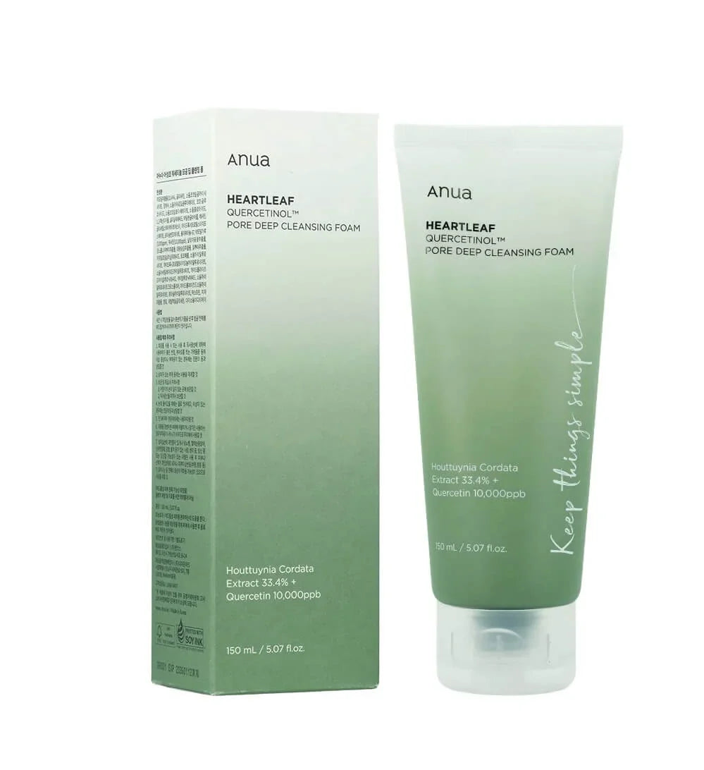 ANUA HEARTLEAF QUERCETINOL PORE DEEP CLEANSING FOAM KOREA150ml image 0