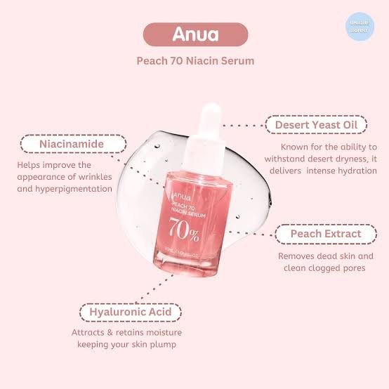 Anua Peach 70 Niacin Serum 30ml Korea image 3
