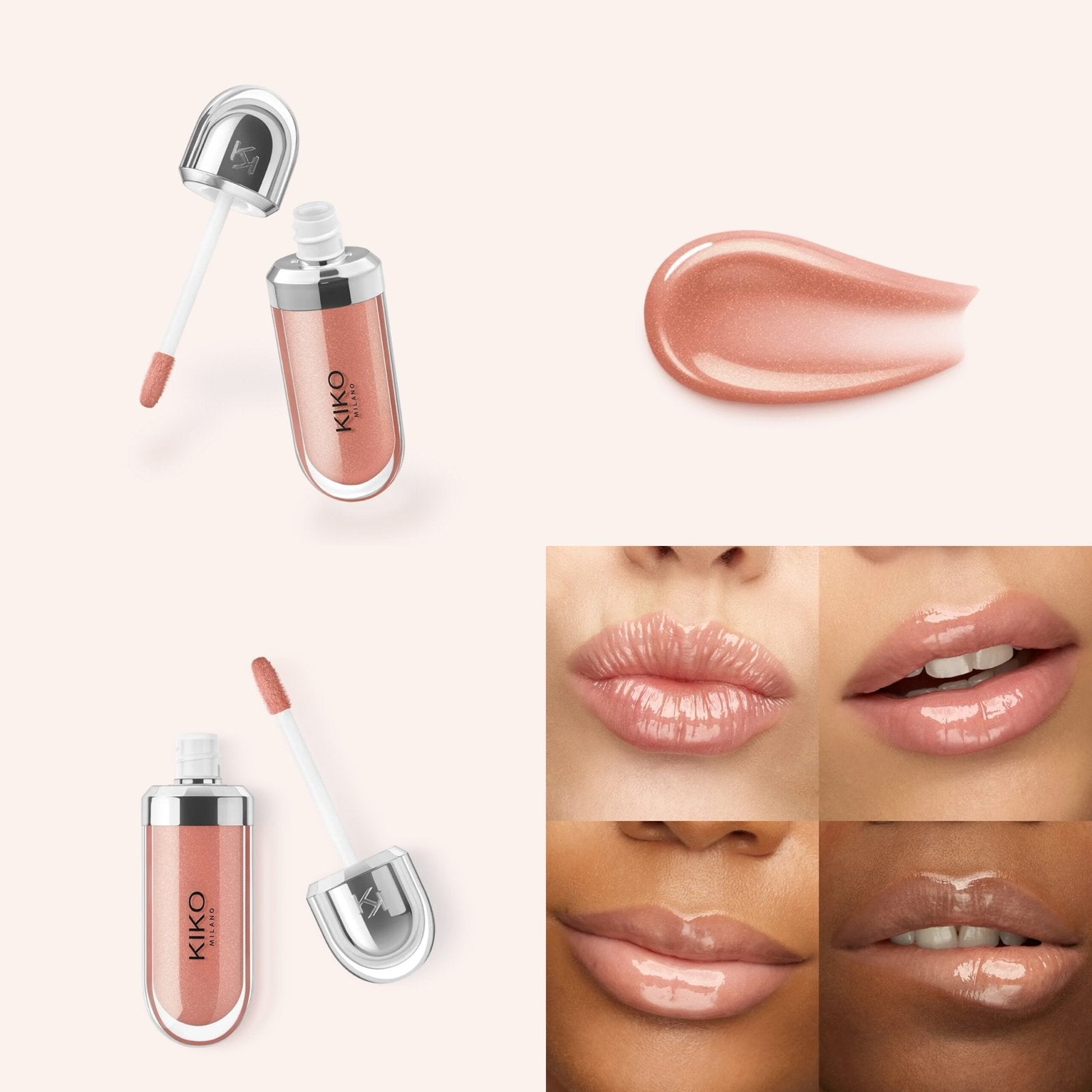 Kiko MIlano 3d Hydra Lipgloss - 19 Cream Cashmere image